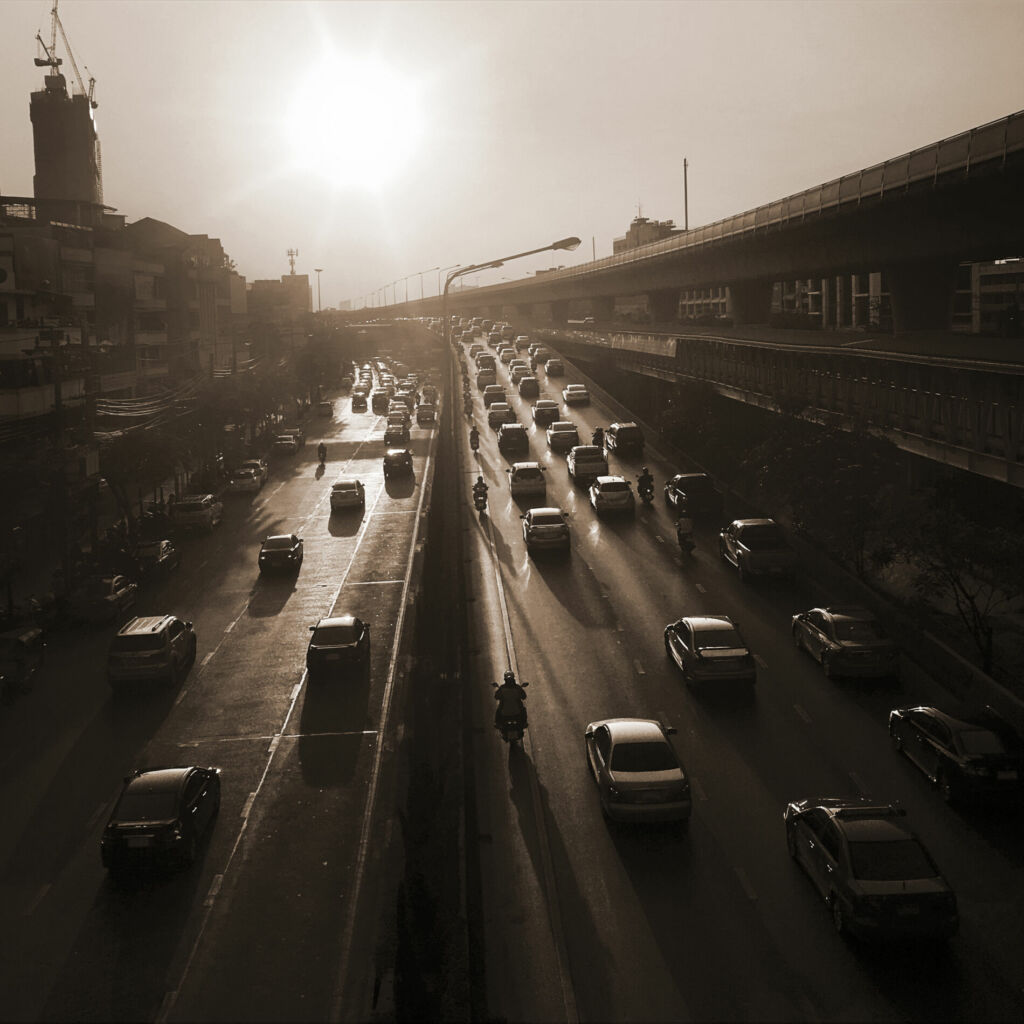 rua na cidade em bangkok